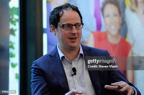 Statistician, Author and Founder of FiveThirtyEight Nate Silver speaks onstage at the ABC Leadership Breakfast panel during Advertising Week 2015...