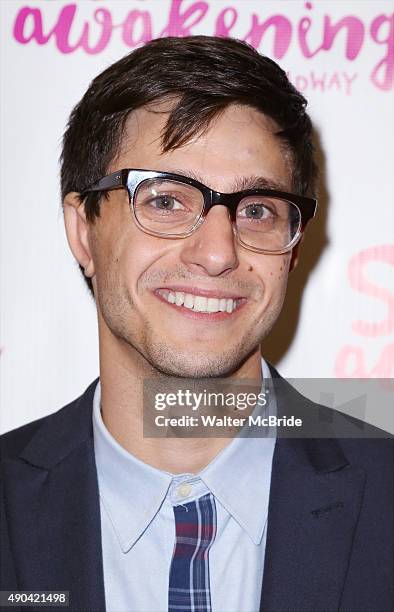 Gideon Glick attends the Broadway Opening Night Performance of 'Spring Awakening' at the Brooks Atkinson Theatre on September 27, 2015 in New York...