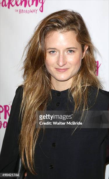 Grace Gummer attends the Broadway Opening Night Performance of 'Spring Awakening' at the Brooks Atkinson Theatre on September 27, 2015 in New York...