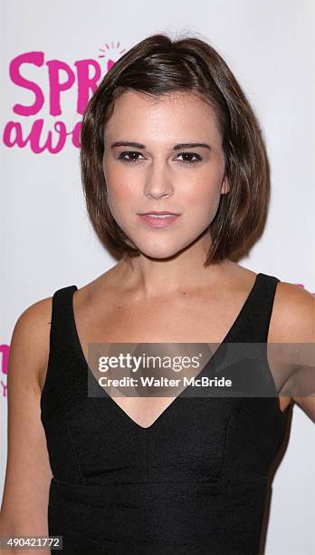 Alexandra Socha attends the Broadway Opening Night Performance of 'Spring Awakening' at the Brooks Atkinson Theatre on September 27, 2015 in New York...