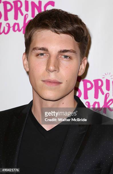 Nolan Gerard Funk attends the Broadway Opening Night Performance of 'Spring Awakening' at the Brooks Atkinson Theatre on September 27, 2015 in New...
