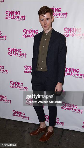 Blake Daniel attends the Broadway Opening Night Performance of 'Spring Awakening' at the Brooks Atkinson Theatre on September 27, 2015 in New York...