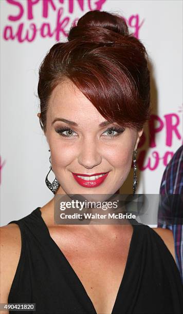 Sierra Boggess attends the Broadway Opening Night Performance of 'Spring Awakening' at the Brooks Atkinson Theatre on September 27, 2015 in New York...