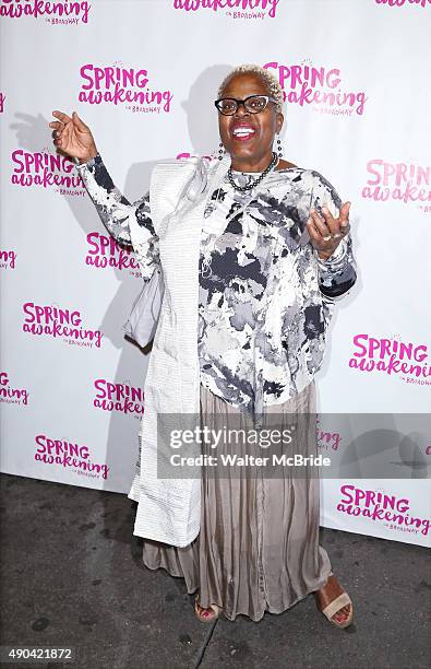 Lilias White attends the Broadway Opening Night Performance of 'Spring Awakening' at the Brooks Atkinson Theatre on September 27, 2015 in New York...