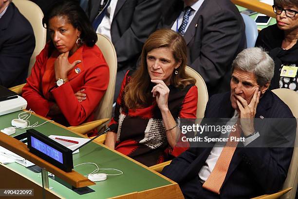 Secretary of State John Kerry, United States Ambassador to the United Nations Samantha Power and United States National Security Advisor Susan Rice...