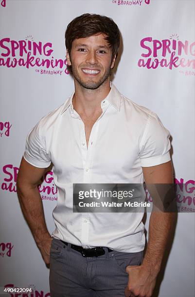 Thayne Jasperon attends the Broadway Opening Night Performance of 'Spring Awakening' at the Brooks Atkinson Theatre on September 27, 2015 in New York...
