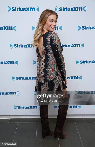 LeAnn Rimes visits at SiriusXM Studios on September 28, 2015 in New York City.