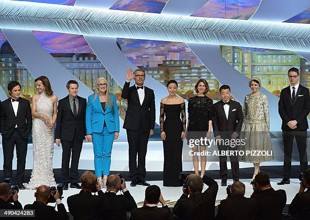 Mexican actor and director and member of the Feature films Jury Gael Garcia Bernal, French actress and member of the Feature films Jury Carole...