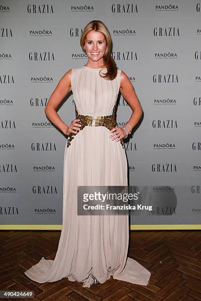 Mareile Hoeppner attends the Pandora At Grazia Best Dressed Award at Soho House on May 14, 2014 in Berlin, Germany.
