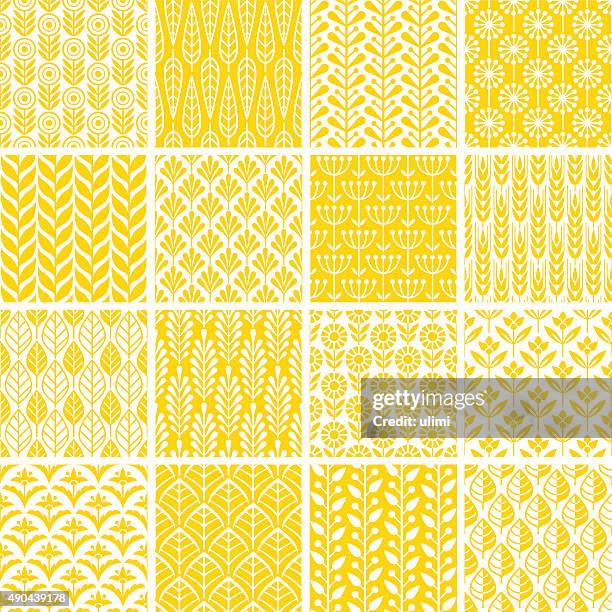 seamless pattern - wheat background stock illustrations