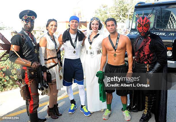 Cosplayers from Star Wars Steampunk Nathan Seekerman, Meghan Lydon, actor/martial artist Najee DeTiege, Eiraina Schmolesky, actor/martial artist...