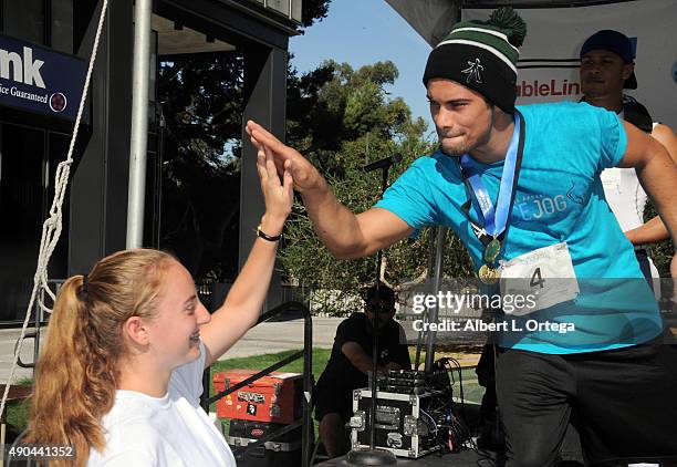 Actor/martial artist Hector David Jr. Of "Power Ragers Samurai" participates in GLA ALA's 8th Annual Justice Jog to benefit Casa LA on September 27,...