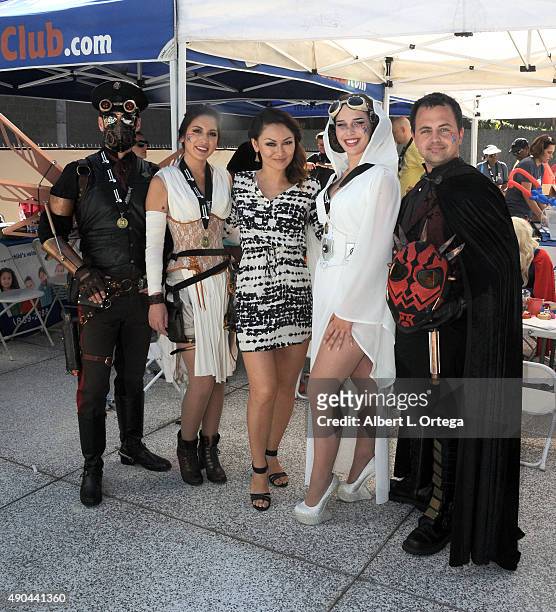 Cosplayers from Star Wars Steampunk Nathan Seekerman, Meghan Lydon, actress Mary Christina Brown, Eiraina Schmolesky and Shaylor Duranleau...