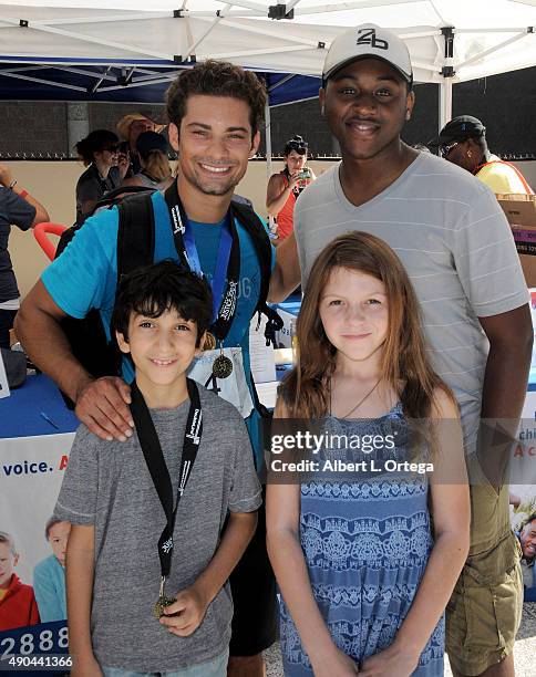 Actors Hector David Jr., Matthieu Jean-Pierre, Adam Chernick and Payden Kershner participate in GLA ALA's 8th Annual Justice Jog to benefit Casa LA...