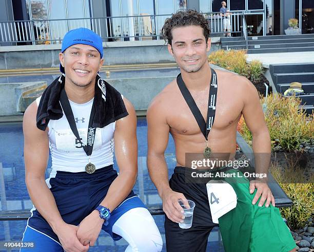 Actors/martial artists Najee DeTiege and Hector David Jr. Of "Power Ragers Samurai" participates in GLA ALA's 8th Annual Justice Jog to benefit Casa...