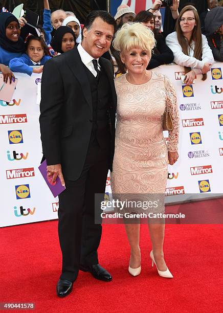 Scott Mitchell and Barbara Windsor attends the Pride of Britain awards at The Grosvenor House Hotel on September 28, 2015 in London, England.