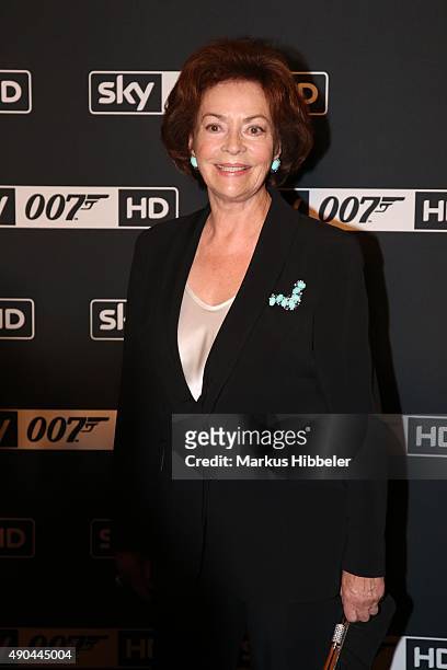 German actress Karin Dor attends the SKY 007 HD event at Hotel Atlantic on September 28, 2015 in Hamburg, Germany.