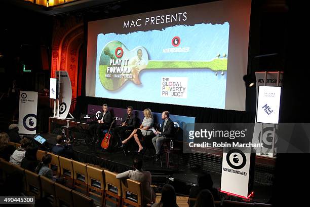 Singer/Songwriter Greg Holden, CEO Global Poverty Project Hugh Evans, Founder & President of MAC Presents Marcie Allen, and VP and Brand Strategist...