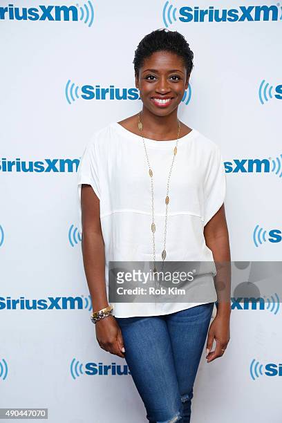 Montego Glover visits at SiriusXM Studios on September 28, 2015 in New York City.