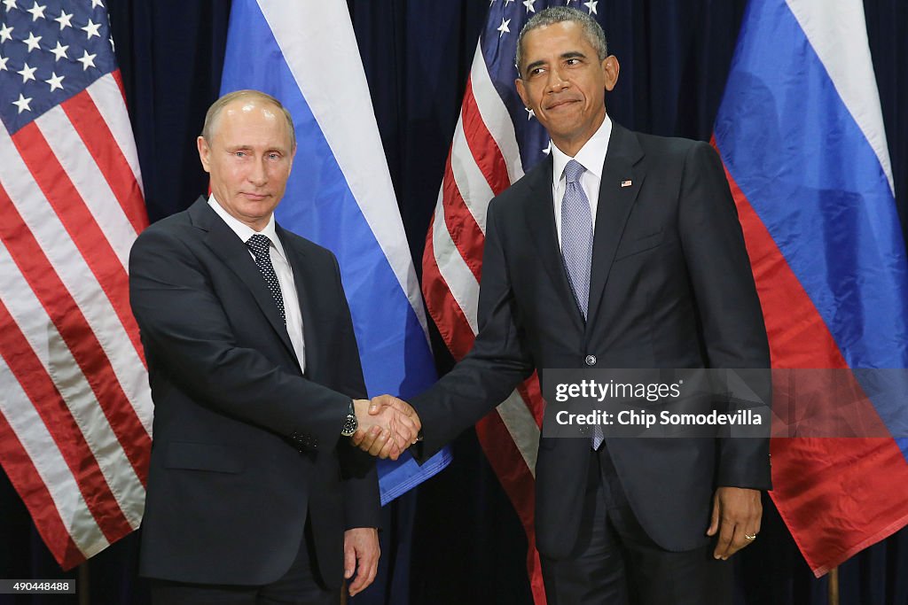 Obama Holds Bilateral Meeting With Russian President Putin At UN