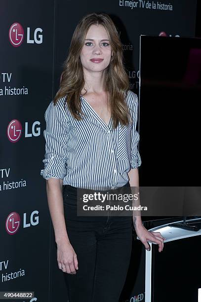 Arancha Marti attends 'LG Olet Presentation' at Complutense University on September 28, 2015 in Madrid, Spain.