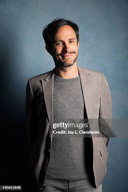 Actor Gael Garcia Bernal, from the film "Desierto" is photographed for Los Angeles Times on September 25, 2015 in Toronto, Ontario. PUBLISHED IMAGE....