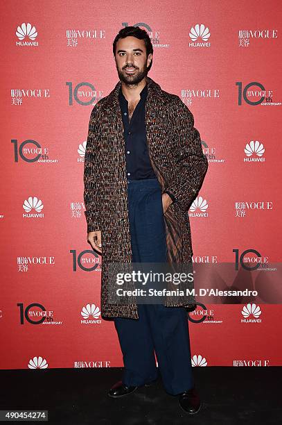 Guido Taroni attends Vogue China 10th Anniversary at Palazzo Reale on September 28, 2015 in Milan, Italy.