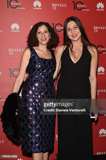 Liz Schimel attends Vogue China 10th Anniversary at Palazzo Reale on September 28, 2015 in Milan, Italy.