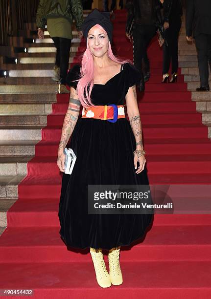 Syria attends Vogue China 10th Anniversary at Palazzo Reale on September 28, 2015 in Milan, Italy.