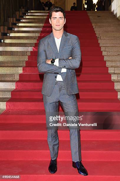 Sean O'Pry attends Vogue China 10th Anniversary at Palazzo Reale on September 28, 2015 in Milan, Italy.