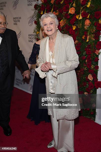Actress Angela Lansbury attends the 2015 American Theatre Wing's Gala at The Plaza Hotel on September 28, 2015 in New York City.
