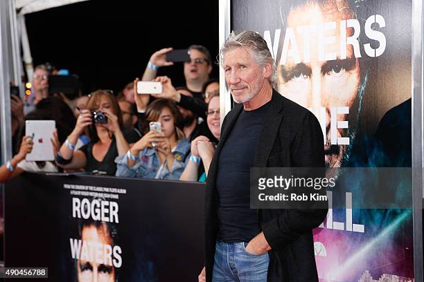 Roger Waters attends the New York Premiere of "Roger Waters The Wall" at Ziegfeld Theater on September 28, 2015 in New York City.
