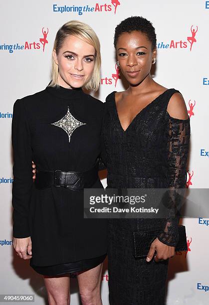 Taryn Manning and Samira Wiley attend the 9th Annual Exploring The Arts Gala founded by Tony Bennett and his wife Susan Benedetto at Cipriani 42nd...