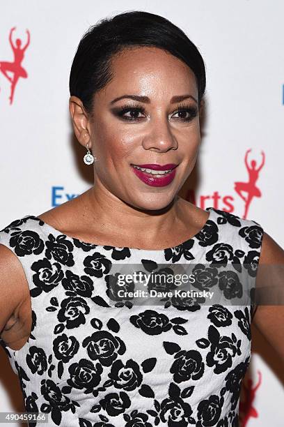 Selenis Leyva attends the 9th Annual Exploring The Arts Gala founded by Tony Bennett and his wife Susan Benedetto at Cipriani 42nd Street on...