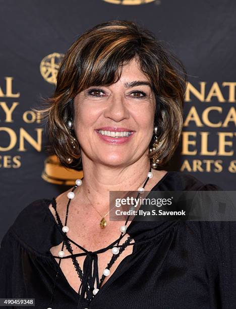Journalist and TV personality Christiane Amanpour attends the 36th Annual News & Documentary Emmy Awards at David Geffen Hall on September 28, 2015...