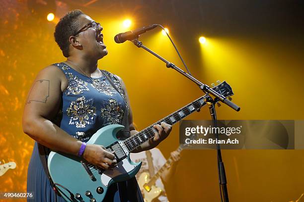 Brittany Howard of Alabama Shakes performs onstage during AOL's Future Front on September 28, 2015 in New York City.