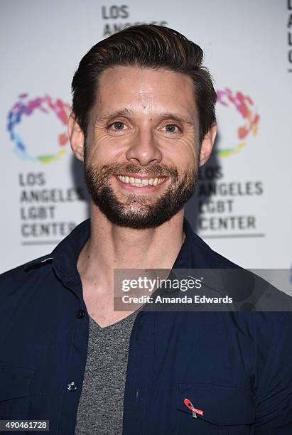 Actor Danny Pintauro arrives at the premiere party for Fuse's "Transcendent" at The Village at Ed Gould Plaza on September 28, 2015 in Los Angeles,...