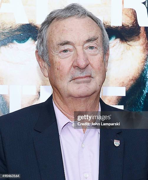 Nick Mason attends "Roger Waters The Wall" New York Premiere at Ziegfeld Theater on September 28, 2015 in New York City.