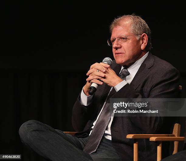 Director Robert Zemeckis attends The Academy Of Motion Picture Arts And Sciences Hosts An Official Academy Screening Of THE WALK on September 28,...