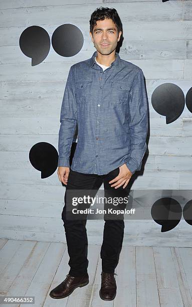 Actor Adrian Grenier arrives at go90 Sneak Peek at Wallis Annenberg Center for the Performing Arts on September 24, 2015 in Beverly Hills, California.