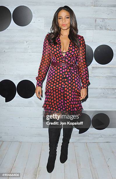 Actress Sanaa Lathan arrives at go90 Sneak Peek at Wallis Annenberg Center for the Performing Arts on September 24, 2015 in Beverly Hills, California.