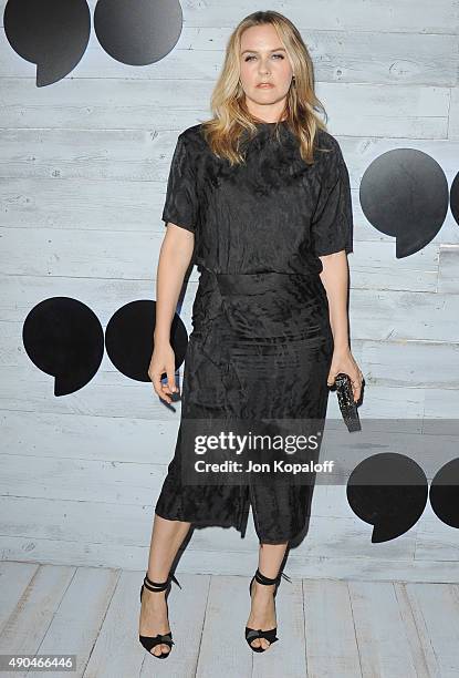 Actress Alicia Silverstone arrives at go90 Sneak Peek at Wallis Annenberg Center for the Performing Arts on September 24, 2015 in Beverly Hills,...