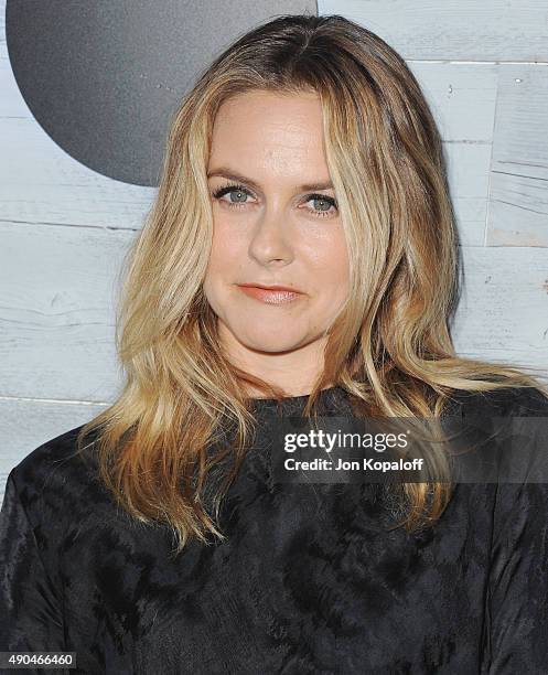 Actress Alicia Silverstone arrives at go90 Sneak Peek at Wallis Annenberg Center for the Performing Arts on September 24, 2015 in Beverly Hills,...