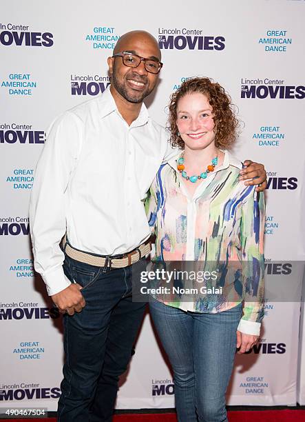 Dancers at the Alvin Ailey American Dance Theater Matthew Rushing and Megan Jakel attend the Lincoln Center at the Movies: Great American Dance...