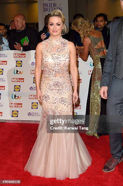 Ola Jordan attends the Pride of Britain awards at The Grosvenor House Hotel on September 28, 2015 in London, England.