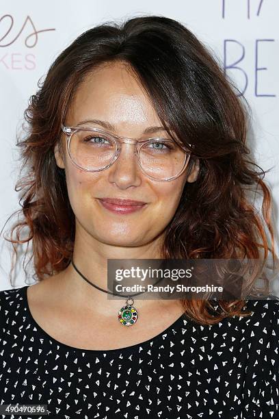 Actress Deanna Russo attends the screening of "Hairpin Bender" at Downtown Independent Theater on September 28, 2015 in Los Angeles, California.