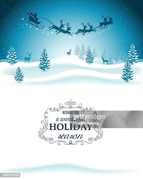 christmas background - nature winter landscape stock illustrations