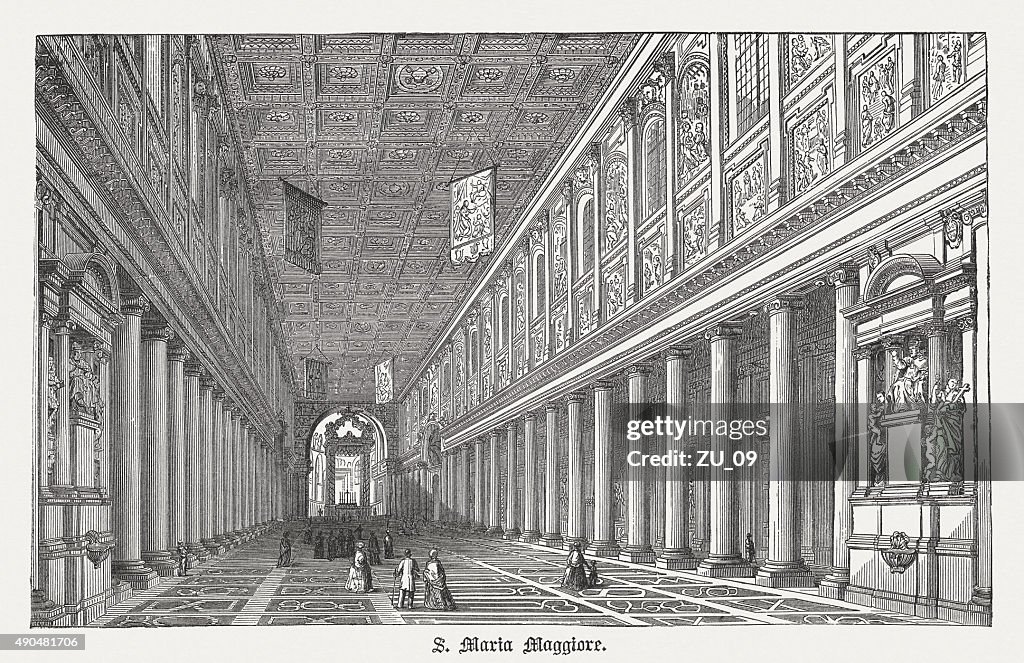 Santa Maria Maggiore in Rome, published in 1878