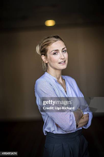 Actress Julie Gayet is photographed for Self Assignment on August 31, 2015 in Angouleme, France.