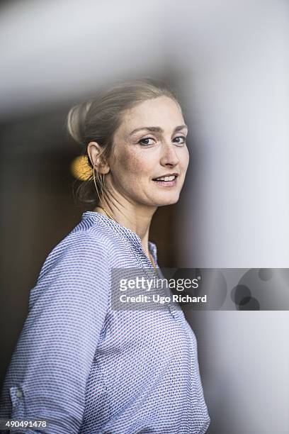 Actress Julie Gayet is photographed for Self Assignment on August 31, 2015 in Angouleme, France.